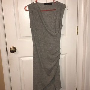 Grey Wrap dress